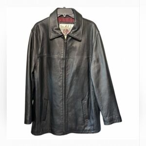 Vintage Urban Cowboy Black LEATHER Riding Jacket